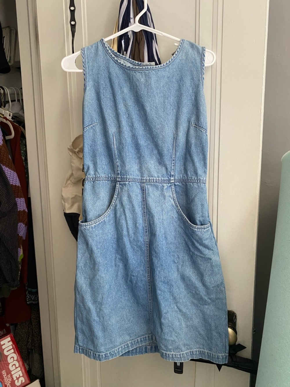 Lizwear Denim Sleeveless Pocket Dress